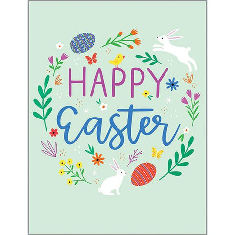 Easter Card - Bunny Wreath, Gina B Designs