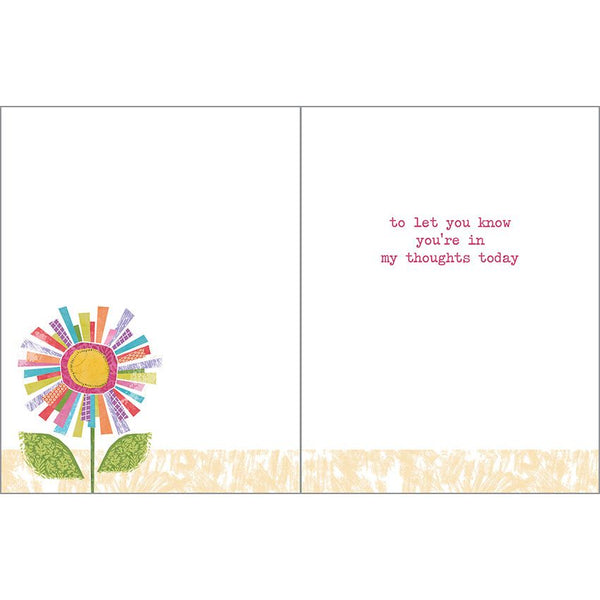 Thinking of You card - Big Colorful Daisy, Gina B Designs