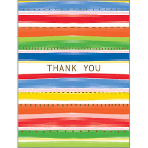 Thank You card  - Bold Stripes, Gina B Designs