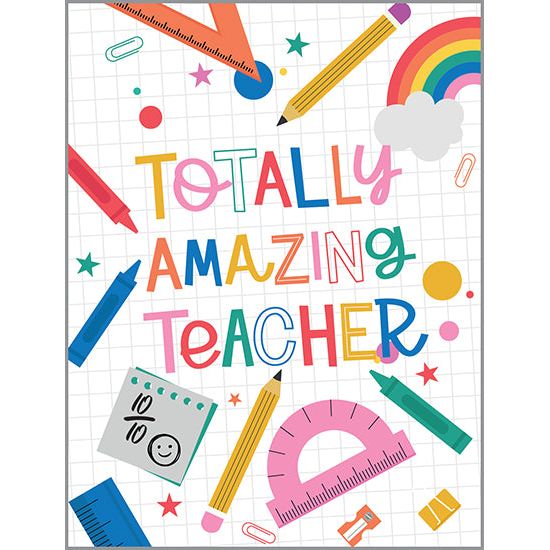 Thank You card  - Amazing Teacher, Gina B Designs