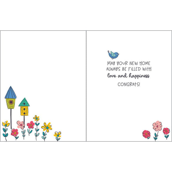 New Home Card - Home and Birds, Gina B Designs
