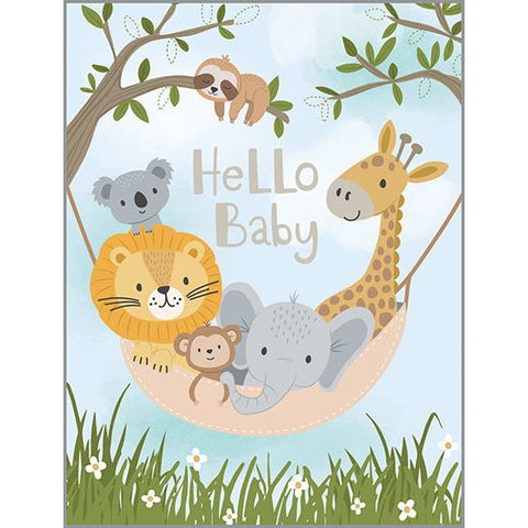 Baby card - Animal Hammock, Gina B Designs