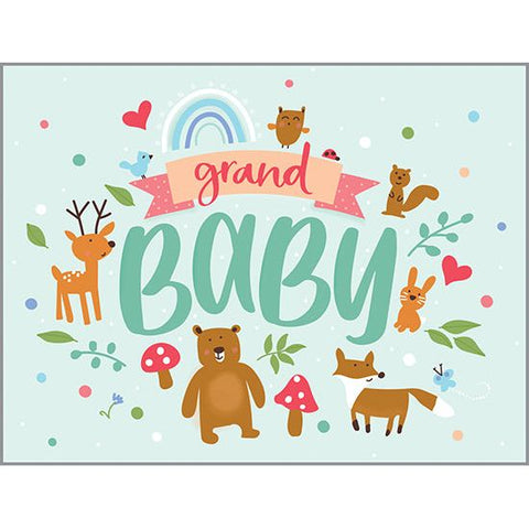 Baby card - Grandbaby forest animals, Gina B Designs