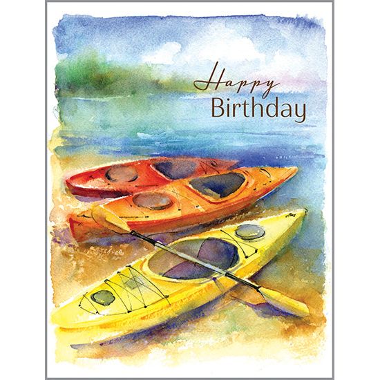 Birthday card  - Kayaks, Gina B Designs