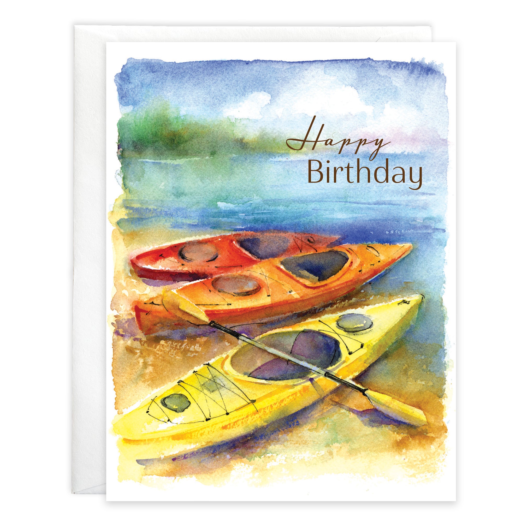 Birthday card  - Kayaks