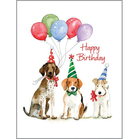 Birthday card  - Party Dogs, Gina B Designs