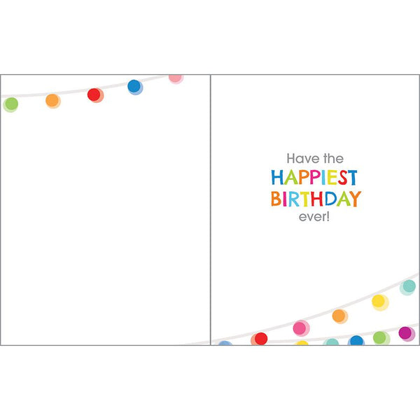 Birthday card  - Happy Happy Lights, Gina B Designs