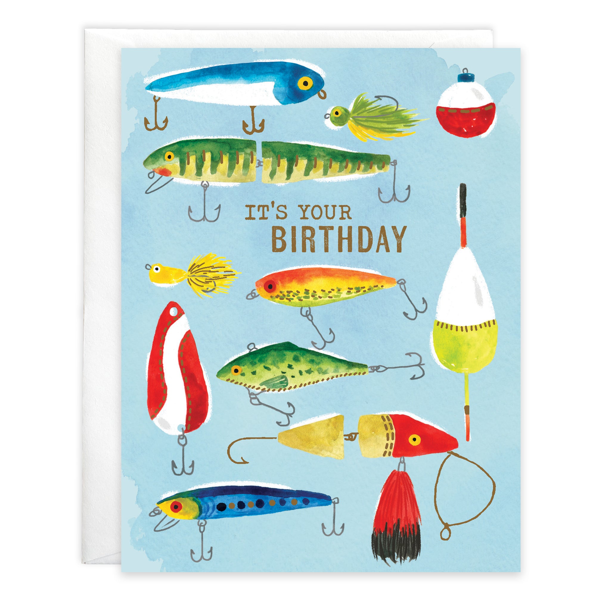Birthday card - Fishing Lures Birthday card - Fishing Lures