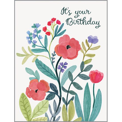 Birthday card  - Secret Garden Stems, Gina B Designs