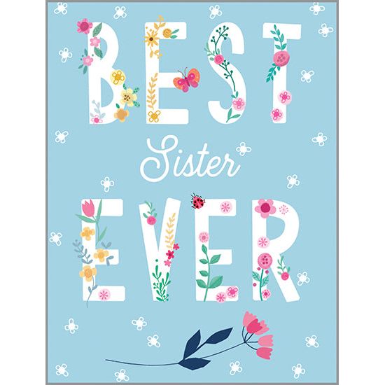 Birthday card - Sister Sweet Flowers, Gina B Designs