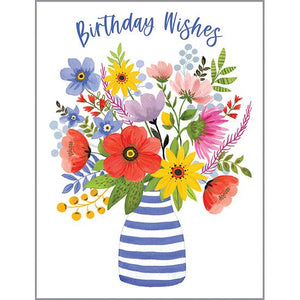 Birthday card  - Birthday Flower Vase, Gina B Designs