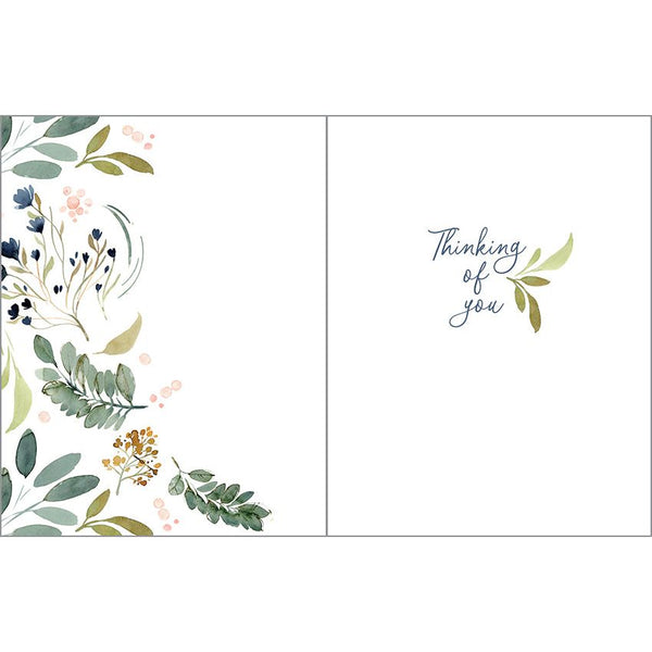 Thinking of You card - Spring Greens, Gina B Designs