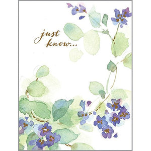 Thinking of You card - Flowering Vine, Gina B Designs