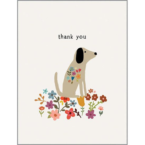 Thank You card  - Sweet Doggy, Gina B Designs