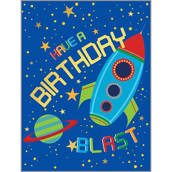 Birthday card  - Blast Off, Gina B Designs