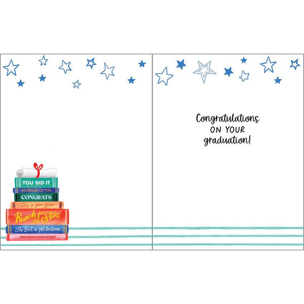 Graduation card - Happy Grad Books, Gina B Designs