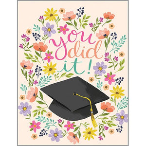 Graduation card - Grad Flowers, Gina B Designs