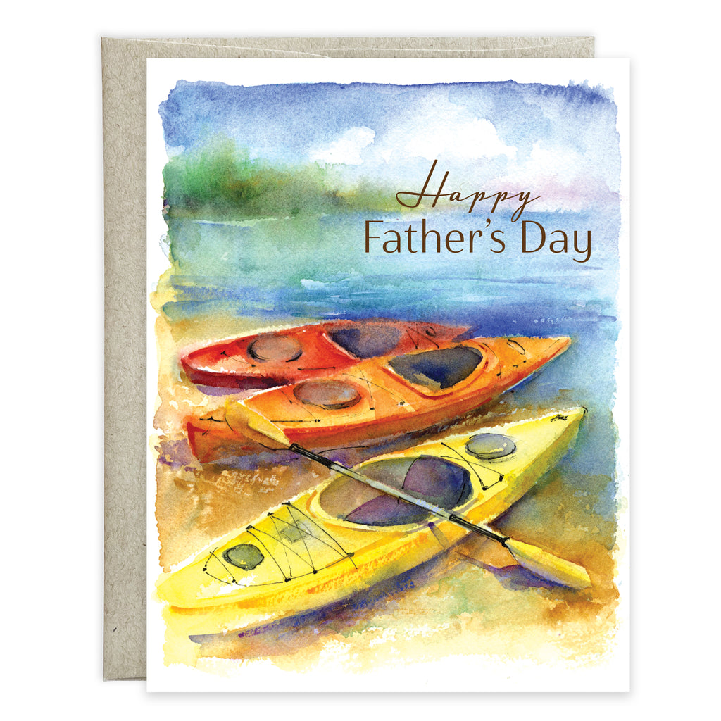 Gina B Designs Father's Day Greeting Card - Kayaks | The Baby Cubby Gina B Designs Father's Day Greeting Card - Kayaks | The Baby Cubby