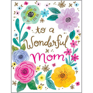 Mother's Day card - Mom Flower Border, Gina B Designs