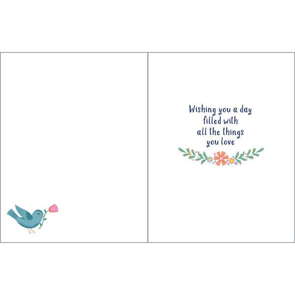 Mother's Day card - Books & Bird, Gina B Designs