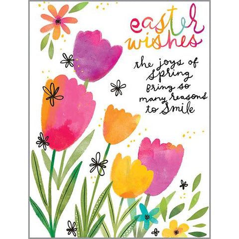 Easter Card - Bright Tulips, Gina B Designs