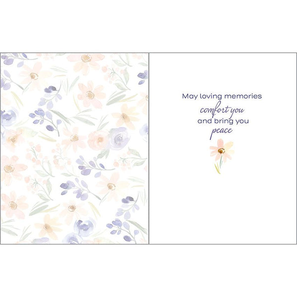 Sympathy card  - Soft Thoughtful Flowers, Gina B Designs