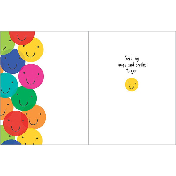 Thinking of You card - Smiley, Gina B Designs