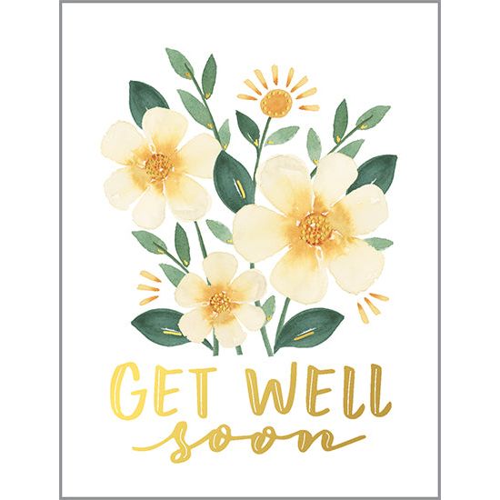 Get Well card  - Sunny Flowers, Gina B Designs