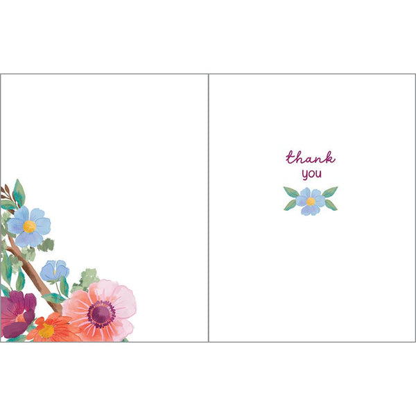 Thank You card  - Bird/Flower Branch, Gina B Designs