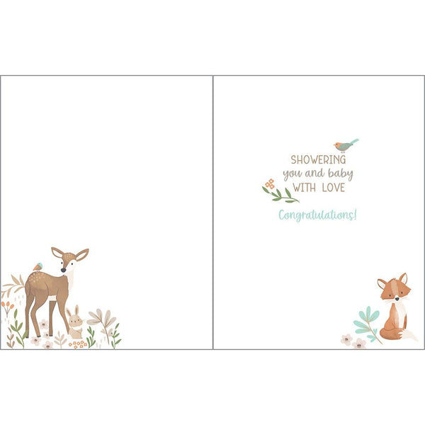 Baby card - Forest Animals, Gina B Designs