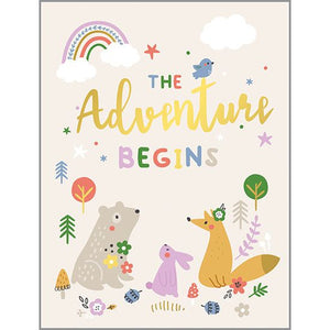 Baby card - Adventure Begins, Gina B Designs