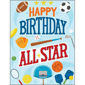 Birthday card  - All Star Sports, Gina B Designs