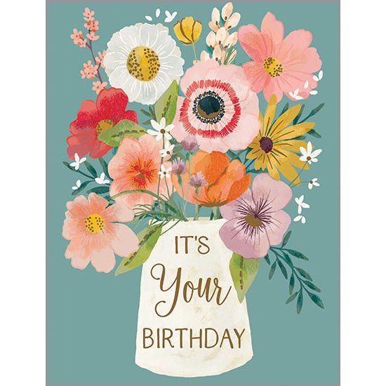 Birthday card  - Flower Vase, Gina B Designs