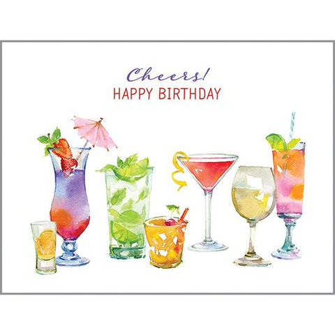 Birthday card  - Tropical Drinks, Gina B Designs