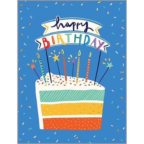 Birthday card  - Cake Slice, Gina B Designs