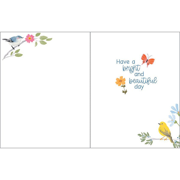 Birthday card  - Songbirds/Flowers, Gina B Designs