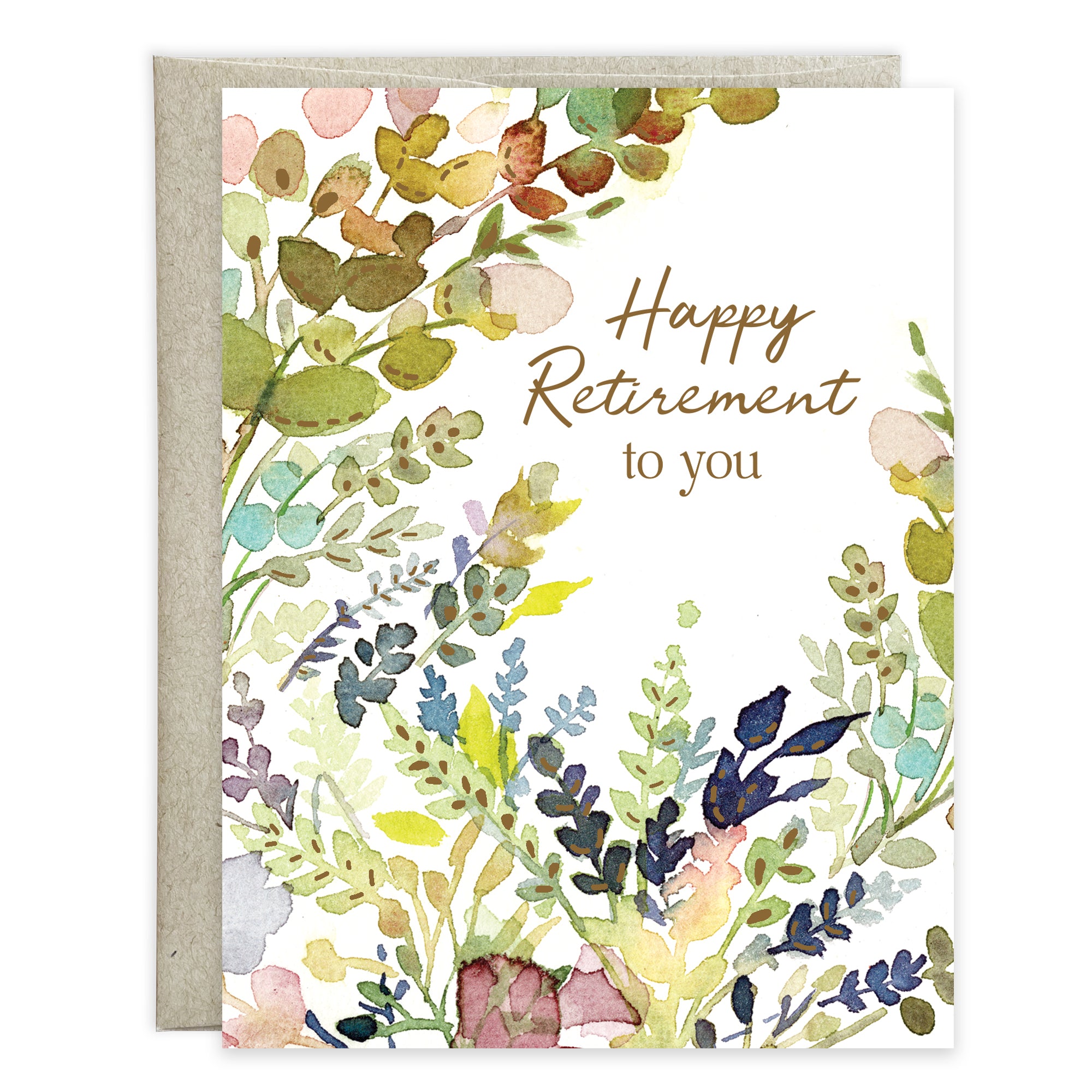 Retirement card  - Leaves & Foliage
