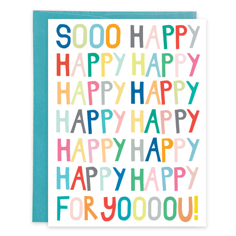 Congratulations card  - Sooo Happy