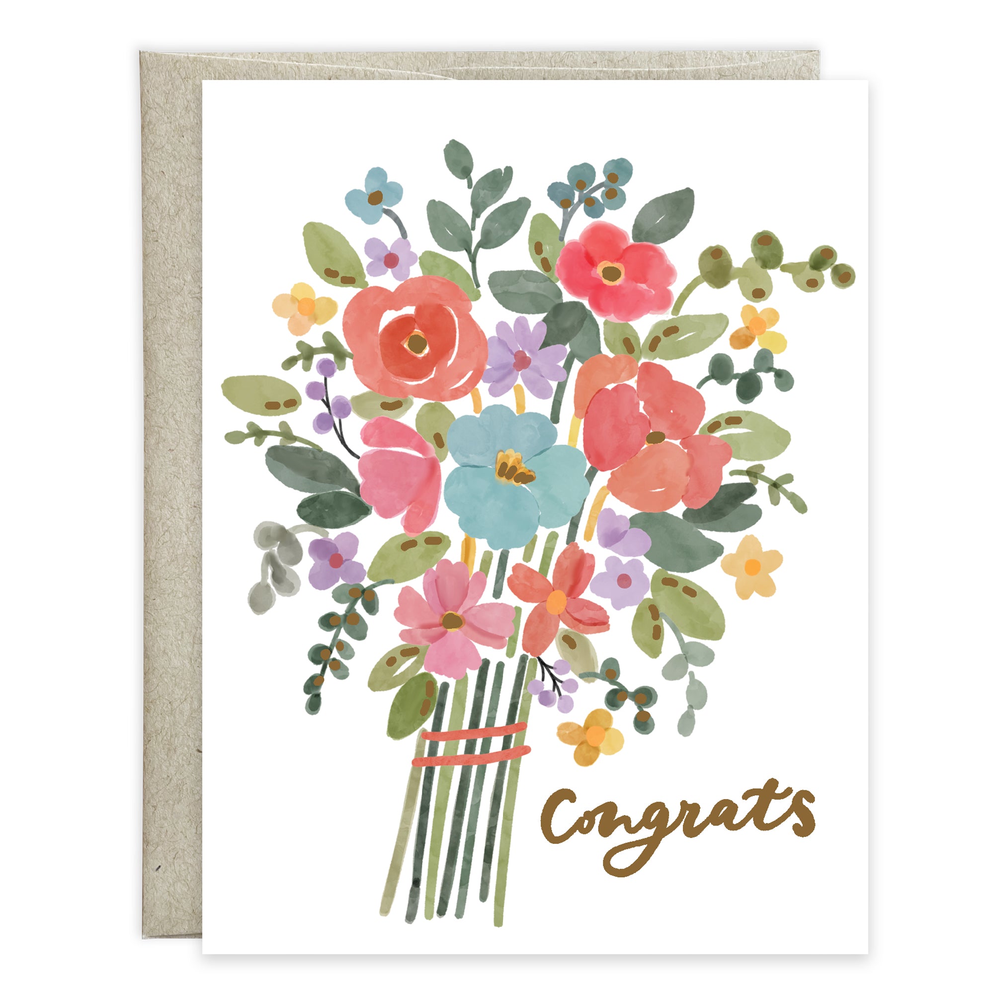 Congratulations card  - Bouquet of Congrats