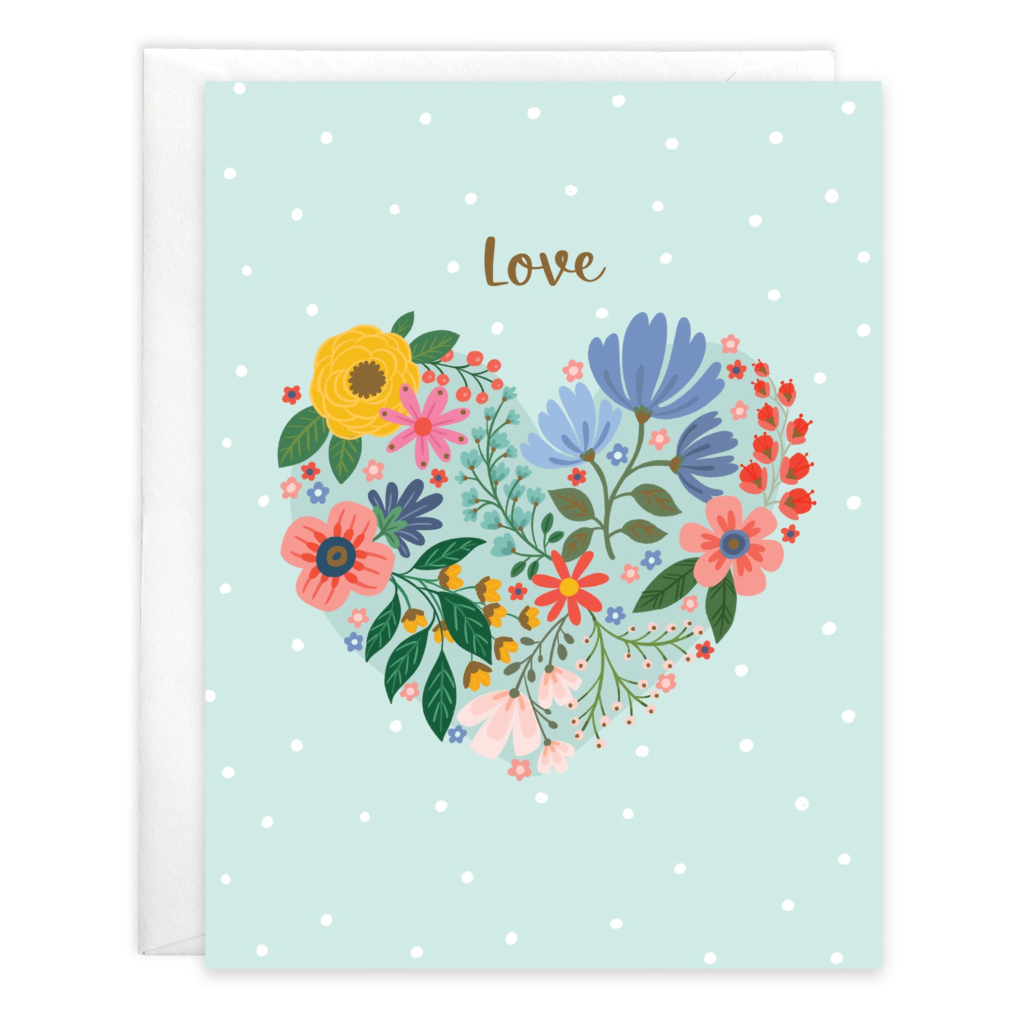 Love card  - Flower Heart