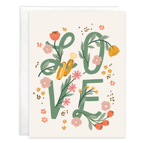 Wedding card  - Love Rings