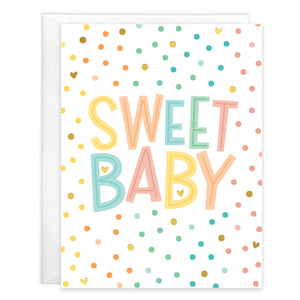 Baby card  - Sweet Baby Dots