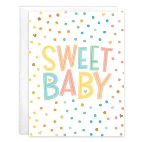 Baby card  - Sweet Baby Dots
