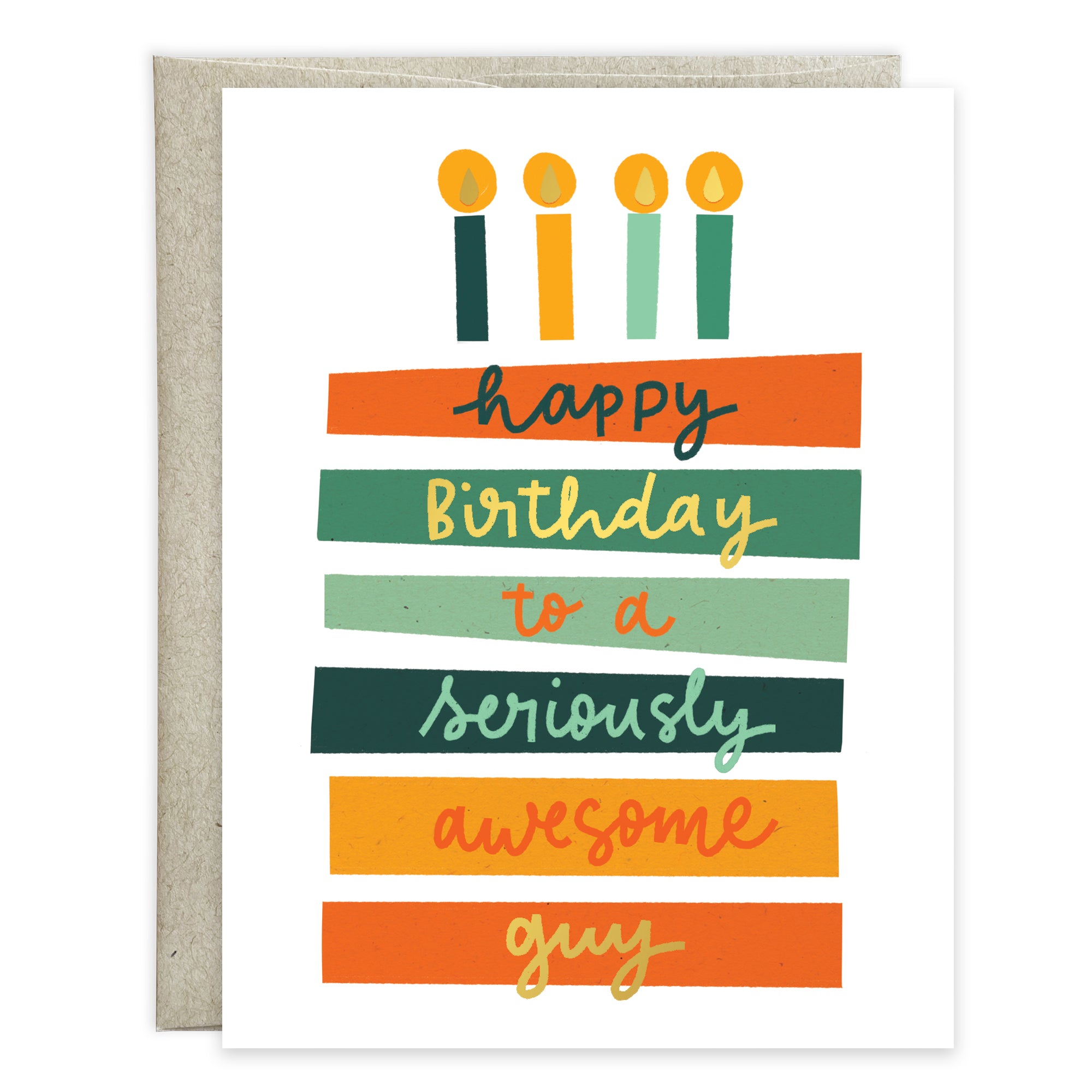 Birthday card  - Awesome Guy Cake