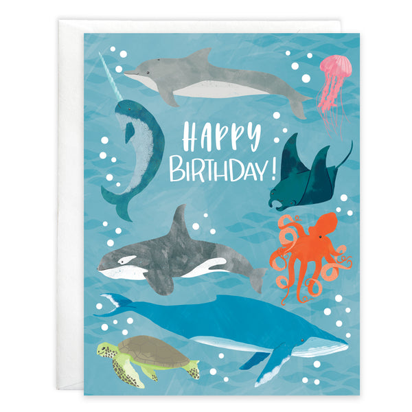 Birthday card  - Ocean