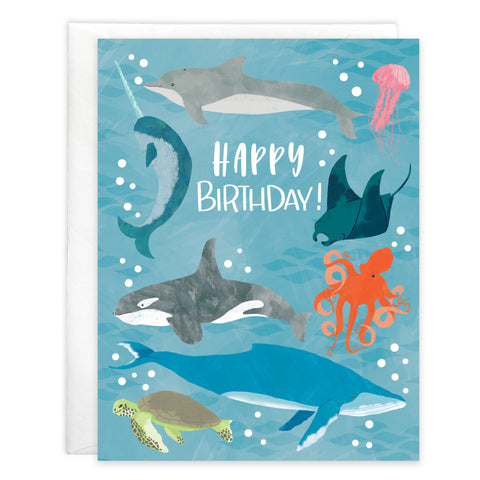 Birthday card  - Ocean