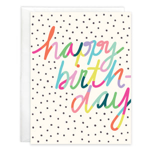 Birthday card  - Polka Dot Bday