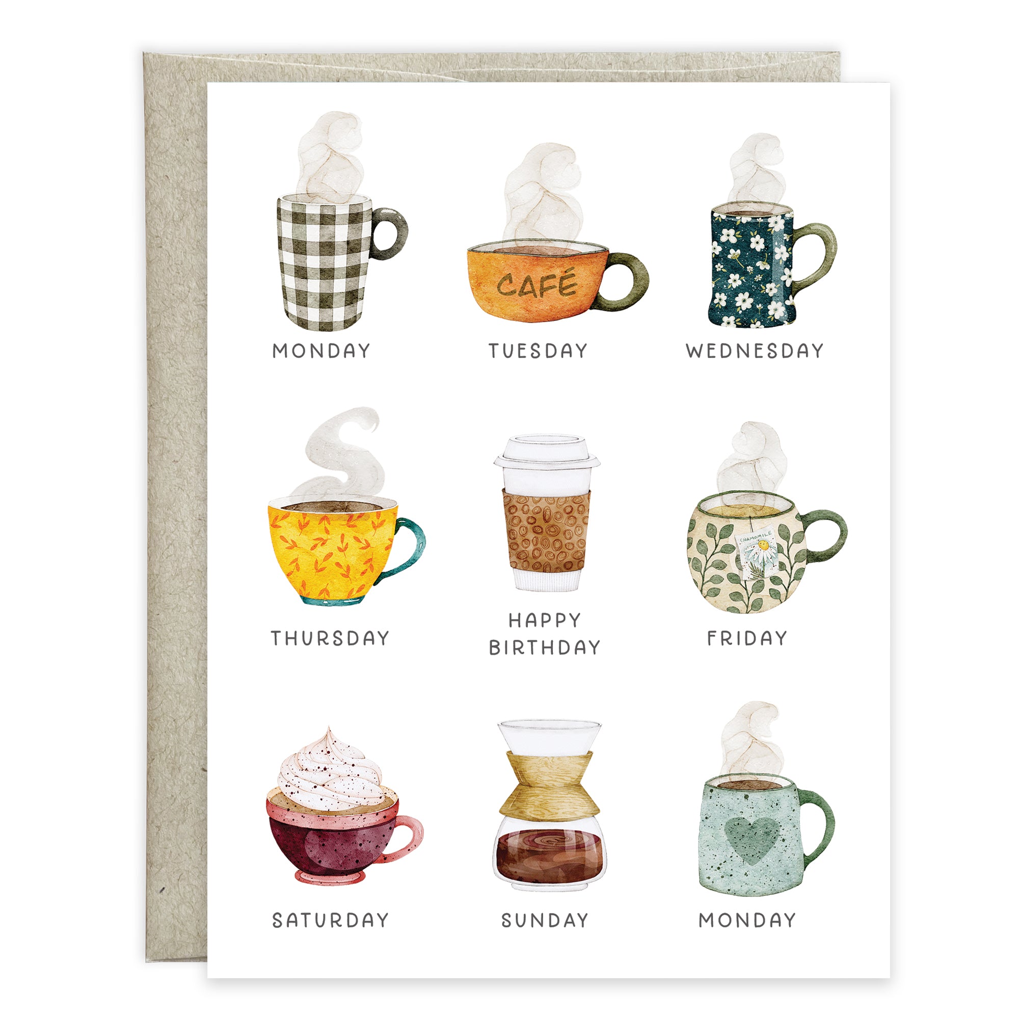 Birthday card  - Coffee Lover