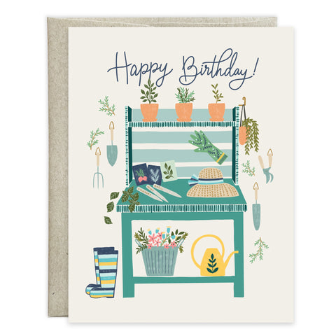 Birthday card  - Garden Birthday