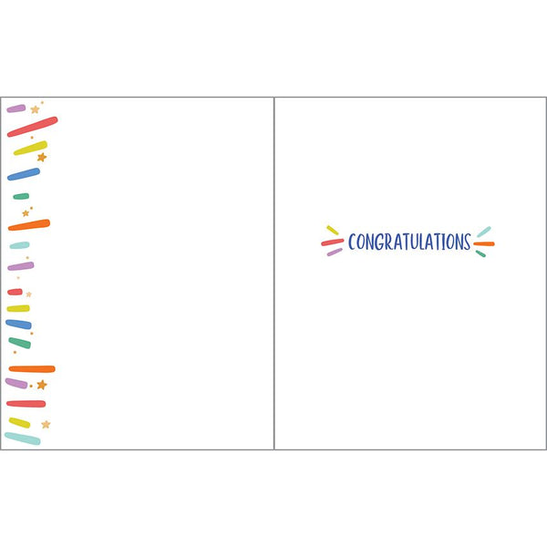 Congratulations card  - You Did it Burst